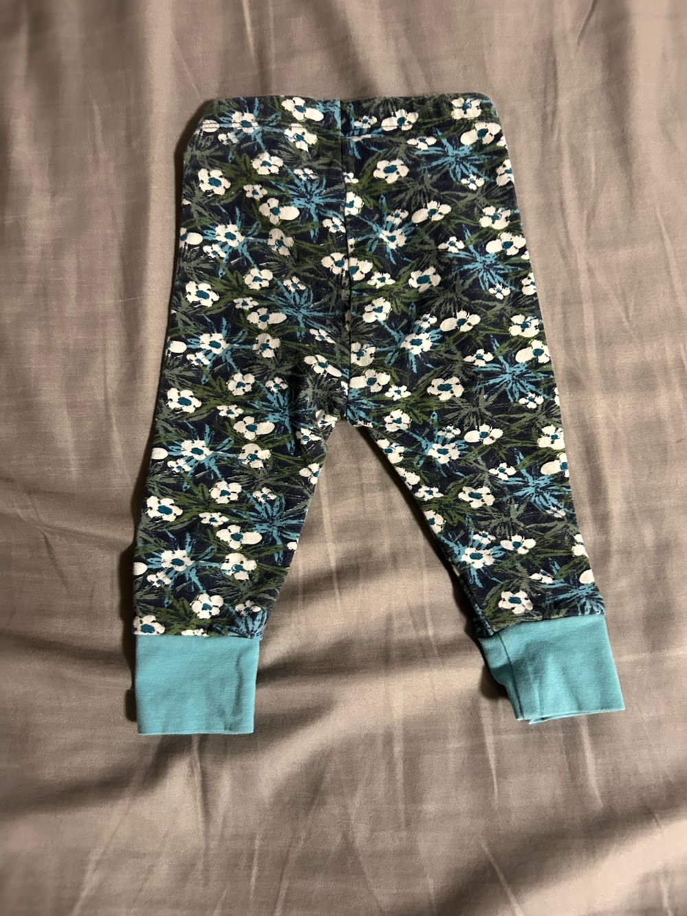 PACT Floral Cuffster Super Soft Premium Organic Cotton Pants Size 0-3M
